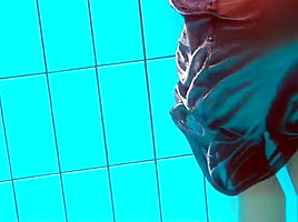 Shaved cutie Nata Szilva is a mermaid