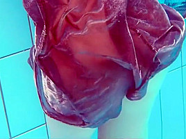 Shaved cutie Nata Szilva is a mermaid