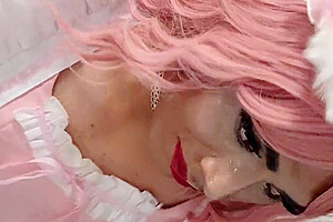 Sissy Femboy Self Cum Facial And Public Cumwalk