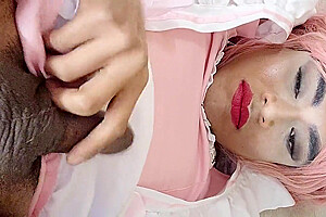 Sissy Femboy Self Cum Facial And Public Cumwalk