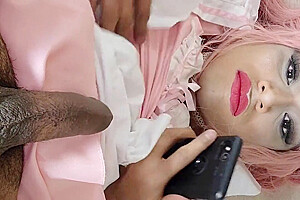 Sissy Femboy Self Cum Facial And Public Cumwalk