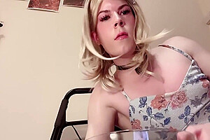 Sissy Girl Dick Milking Hands Free Anal With Cumplay And Cumswallow - Jessica Bloom 5 Min