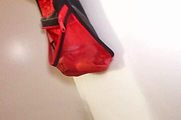 Sissy Maids Bathroom Bondage, Locked To Toilet