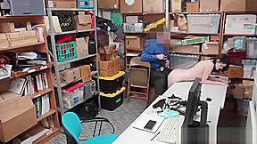 Skinny Shoplifter Gets Drilled