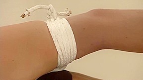 Slut In Underwear Gets Stuffgagged