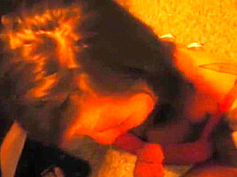 Slut surprised by huge mouthful of cum after sucking my cock