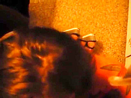 Slut surprised by huge mouthful of cum after sucking my cock