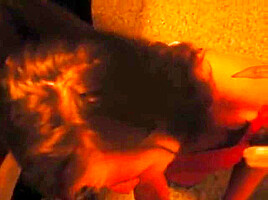 Slut surprised by huge mouthful of cum after sucking my cock