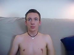 Solo Gay With Pierced Nipples Whacking Off