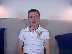 Solo Gay With Pierced Nipples Whacking Off
