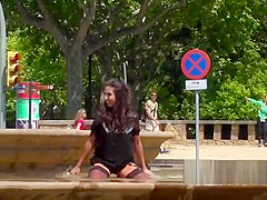 Spanish slave gangbanged outdoor