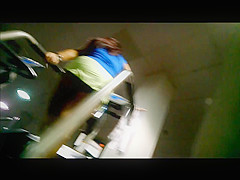 Spying On Gym MILF
