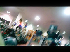 Spying On Gym MILF