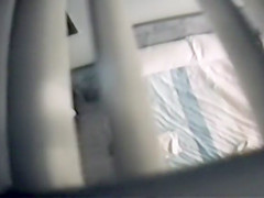 Spying on a masturbating woman through the vent