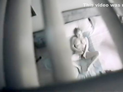 Spying on a masturbating woman through the vent