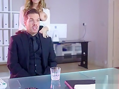 (Stacey Saran) Busty Slut Girl Get Banged Hardcore In Office clip-29