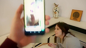 Step brother caught stepsister doing dirty chat and he fucks her