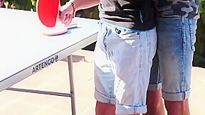 Step daddy And teen 18+ Play Ping Pong
