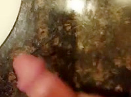 Step daddy's Morning Jerk-off, Rubbing the Cum in