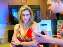 Step mom sucks and fucks her Step sons