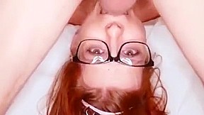Step-Sister sucking my dick till I cum on mouth !!