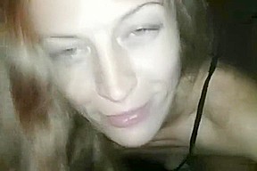 Stepmom jerks off cock with legs and sticks her tongue under the foreskin