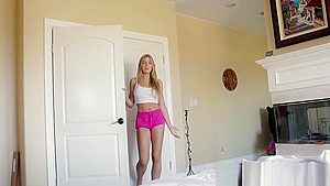 Stepsister spits out cum