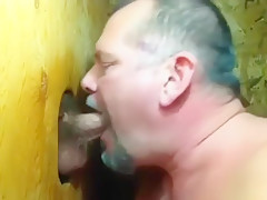 Straight cock needs head at gloryhole