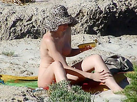 Stunning Nudist Girl Caught Creaming