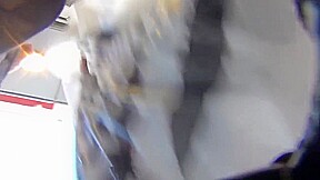Stupid MILF in too short dress exposes her big cellulite ass to !