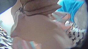 Stupid MILF in too short dress exposes her big cellulite ass to !