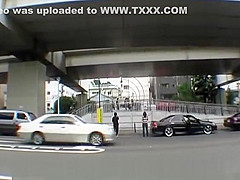 Subtitled extreme Japanese public nudity vibrator play