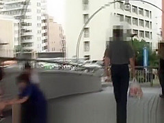 Subtitled extreme Japanese public nudity vibrator play