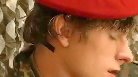 Sucking thick military dick