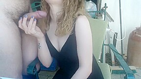 Summer Vacation 2017 Sexy blonde petite girl gives an intense blowjob