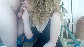 Summer Vacation 2017 Sexy blonde petite girl gives an intense blowjob
