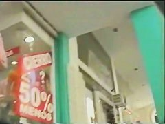 Summer girl with pony tails and jeans skirt video