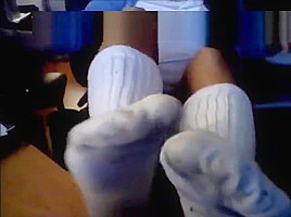 Superherodoll in Dirty Slouch Socks