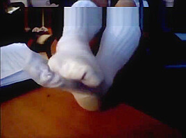 Superherodoll in Dirty Slouch Socks