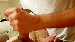 Swallowing cum from asian dick