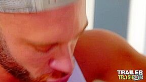 TRAILERTRASHBOYS Devin Franco Devours Truckers Cock And Cum