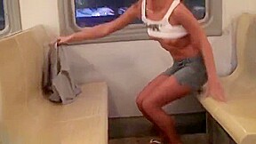 Teasing towheaded Russian Kathleen Pitts in lesbi sex video