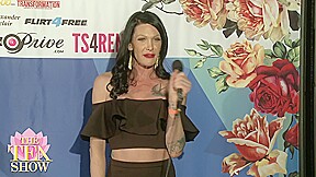 Tgirl Kacy On 2017 Transgender Erotica Awards Red Carpet - Sex Movies Featuring Kacy Tgirl