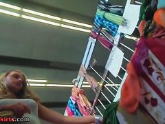 The view of new panty on upskirt web camera