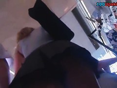 The view of new panty on upskirt web camera