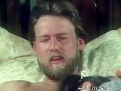 Threesome With Vintage Porno Babes And Big Cock
