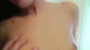 Throat fucked April Blue gets Facial