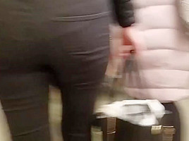 Tight ass in black jeans