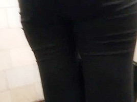 Tight ass in black jeans