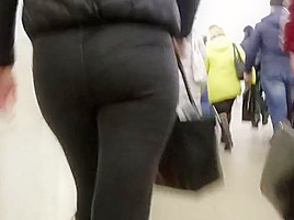 Tight ass in black jeans
